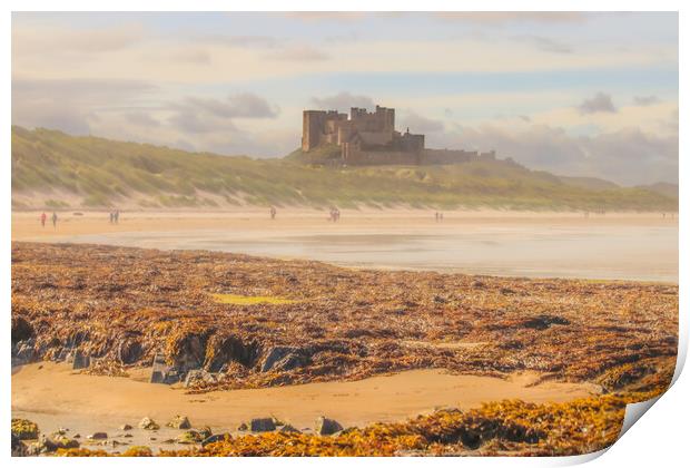 Bamburgh Castle Print by Andy Shackell