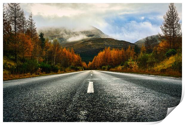The Nevis Ending Road Print by Storyography Photography