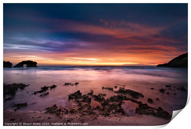 Sunset at Bridgewater Bay Print by Shaun Sharp