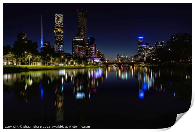 Stained Glass Melbourne Print by Shaun Sharp