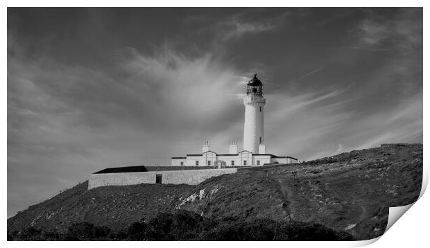 Mull Of Galloway Lighthouse Print by STEVEN CALCUTT