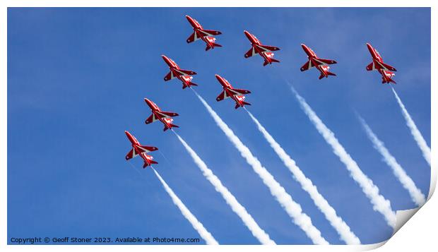 The Red Arrows Print by Geoff Stoner