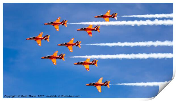 The Red Arrows Print by Geoff Stoner