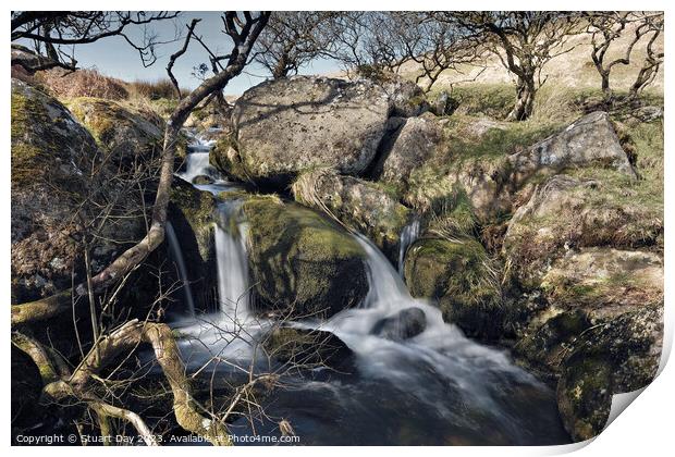 The Enchanted Waterfalls of Red Brook Print by Stuart Day
