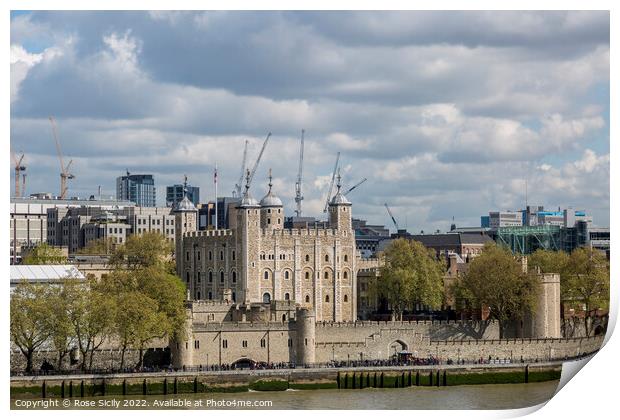 Her Majesty's Royal Palace and Fortress of the Tower of London Print by Rose Sicily