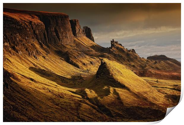 The Storr, Isle of Skye, Sunrise Print by Elizabeth Hudson