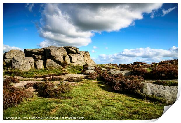 Ilkley Moor Print by Drew Gardner