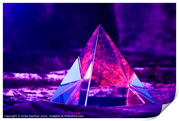Laser Pyramid Print by Drew Gardner