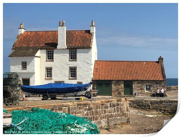 Around the harbour of Pittenweem Fife Scotland  Print by Jimmy Thomson