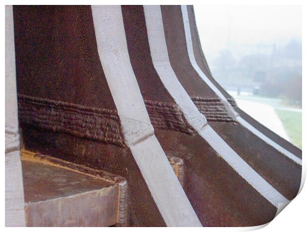 Detail of The Angel of the North - Gateshead Print by Will Ireland Photography