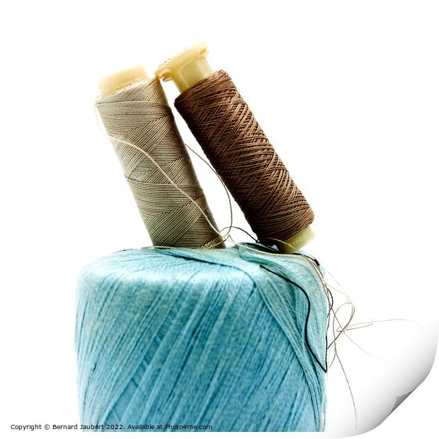 Sewing threads Print by Bernard Jaubert