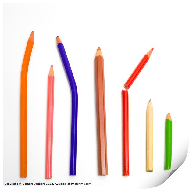Variety of pencils Print by Bernard Jaubert