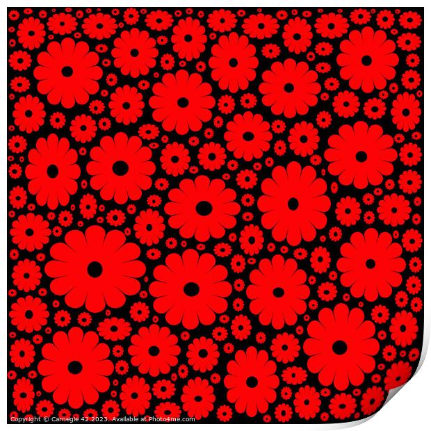 Immortalising Armistice Day in Poppies Print by Carnegie 42