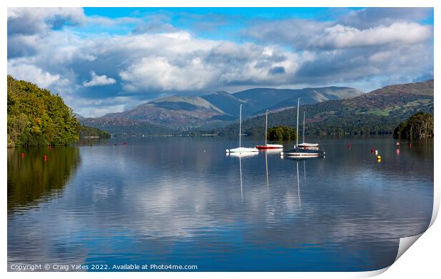 Lake Windermere Lake District Print by Craig Yates