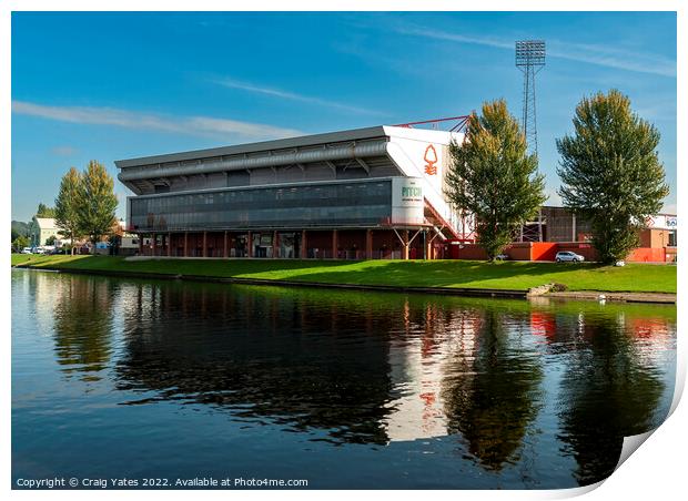 The City Ground Home of Nottingham Forest  Print by Craig Yates