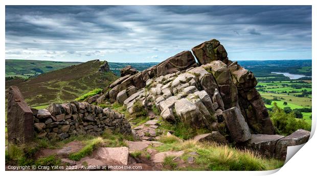 The Roaches Staffordshire Peak District Print by Craig Yates