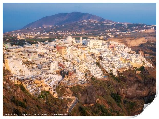 Fira Thira Santorini. Print by Craig Yates