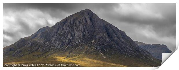 Buachaille Etive Mor Glencoe Scotland. Print by Craig Yates
