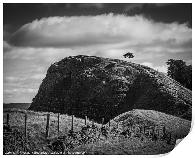 Lone Tree Back Tor Peak District Derbyshire Print by Craig Yates
