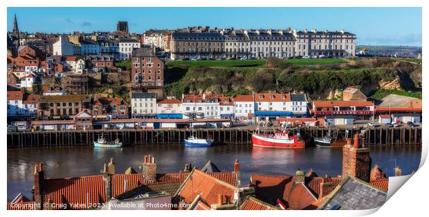Whitby Rooftops.  Print by Craig Yates
