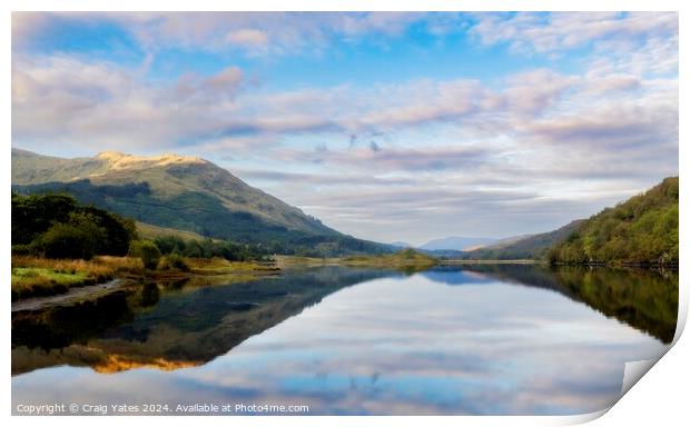 Loch Iubhair Morning Light Print by Craig Yates