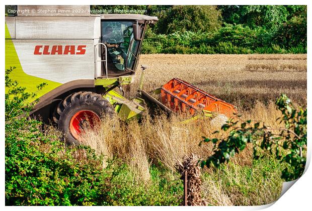 Harvesting the Field Print by Stephen Pimm