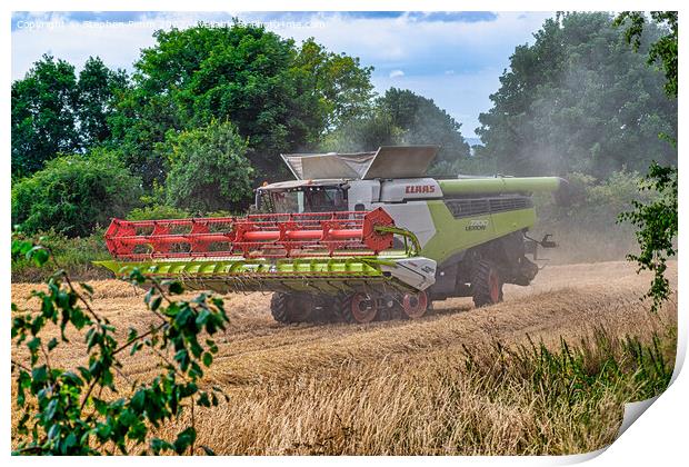 Harvesting the Field Print by Stephen Pimm