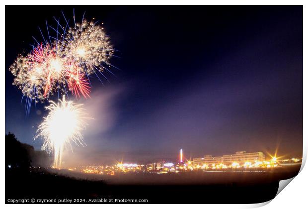 Fireworks Print by Ray Putley