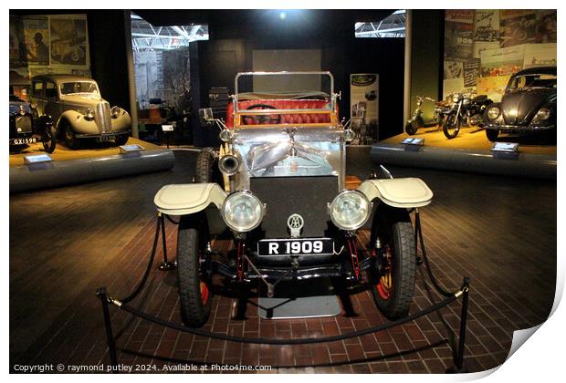 1909 Rolls-Royce Silver Ghost Print by Ray Putley