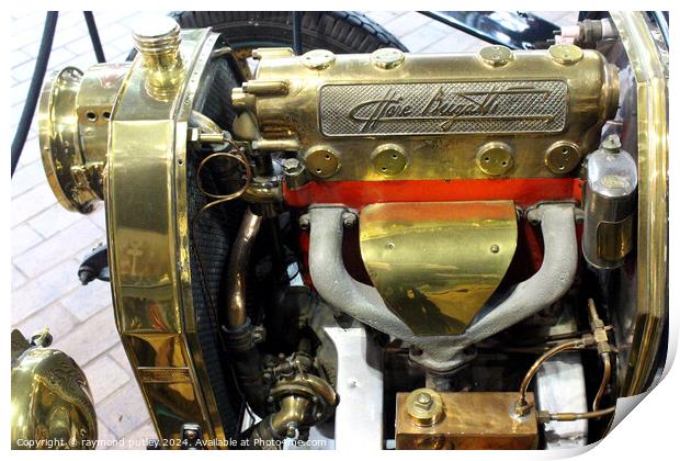 Bugatti Type 15 Engine Print by Ray Putley