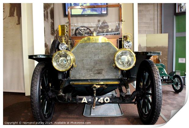 Car at Beaulieu motor museum Print by Ray Putley