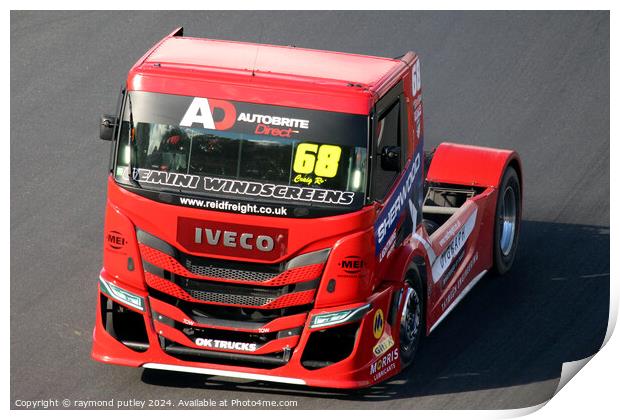 British Truck Racing. Print by Ray Putley