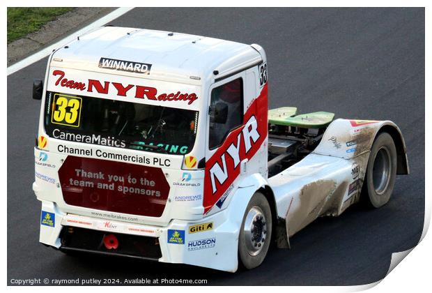 British Truck Racing. Print by Ray Putley