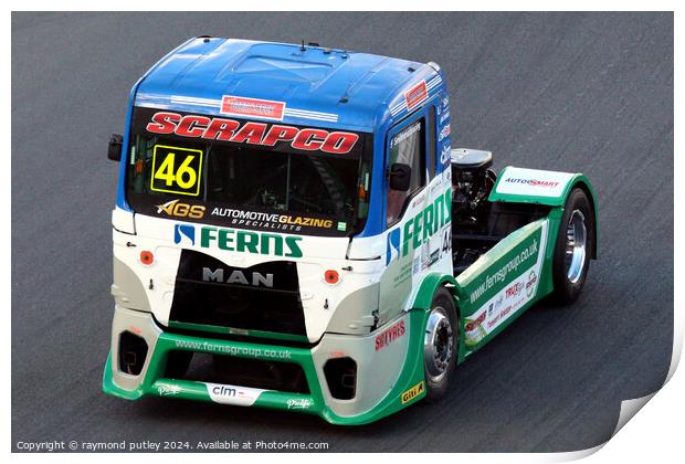 British Truck Racing. Print by Ray Putley