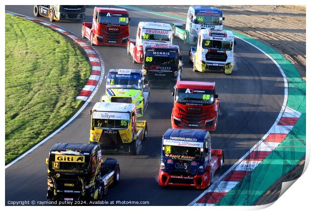 British Truck Racing. Print by Ray Putley