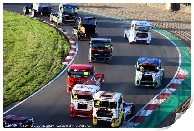 British Truck Racing. Print by Ray Putley