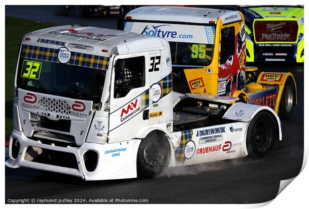 British Truck Racing. Print by Ray Putley