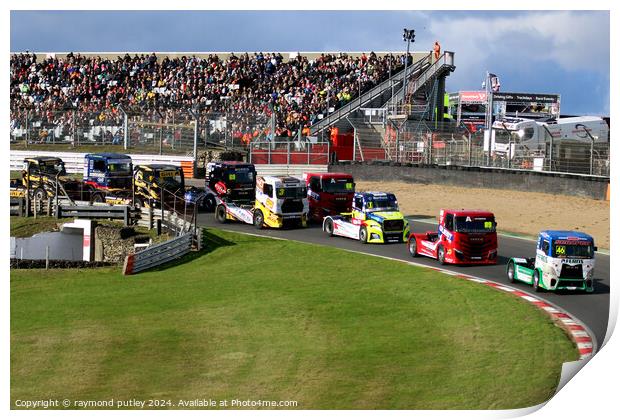 British Truck Racing. Print by Ray Putley