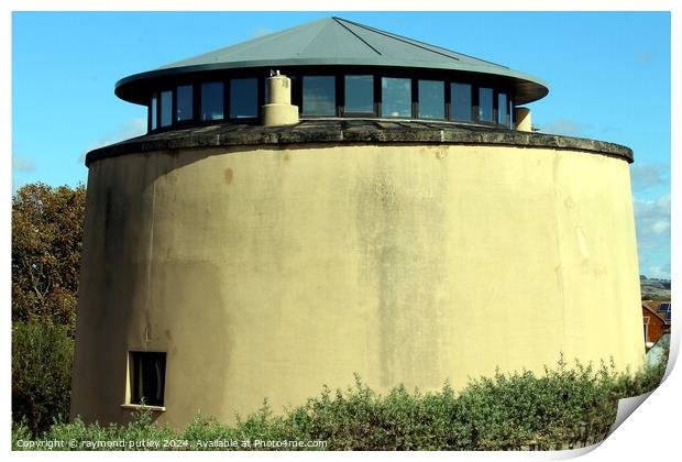 Dymchurch Seafront - Martello Tower Print by Ray Putley