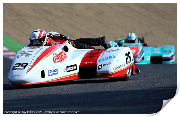 Molson Group British Sidecars. Print by Ray Putley