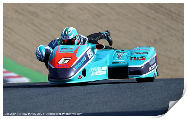 Molson Group British Sidecars. Print by Ray Putley