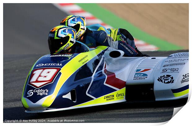 Molson Group British Sidecars. Print by Ray Putley