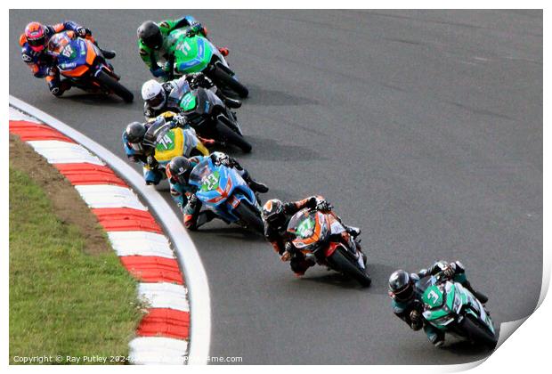 HEL Performance British Supersport Championship with Motocourse- Brands Hatch 2023 Print by Ray Putley