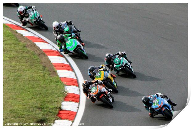 HEL Performance British Supersport Championship with Motocourse- Brands Hatch 2023 Print by Ray Putley