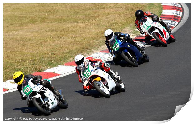 Yamaha Past Masters  - Yamaha TZR250 Racing. Print by Ray Putley