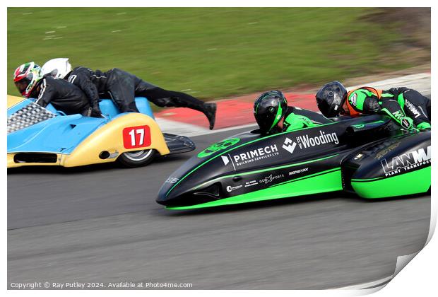 BMCRC F1 & F2 Sidecars Print by Ray Putley