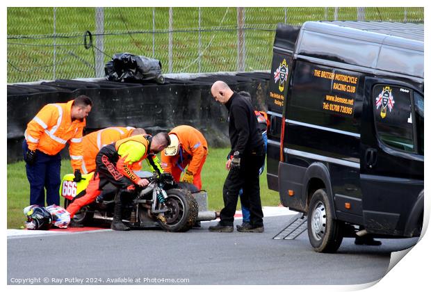 BMCRC F1 & F2 Sidecars Print by Ray Putley