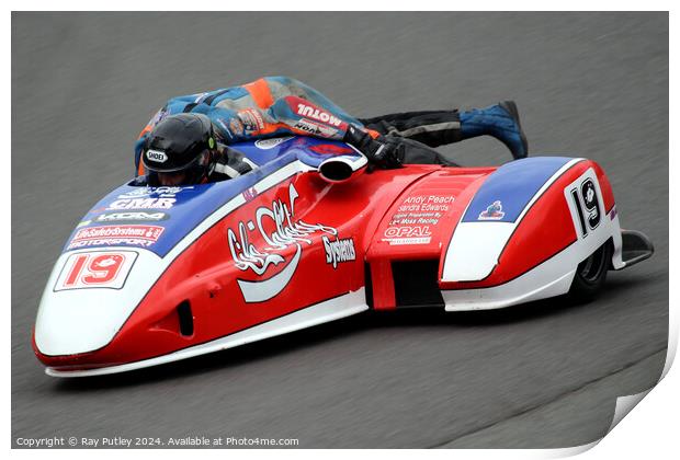 BMCRC F1 & F2 Sidecars Print by Ray Putley