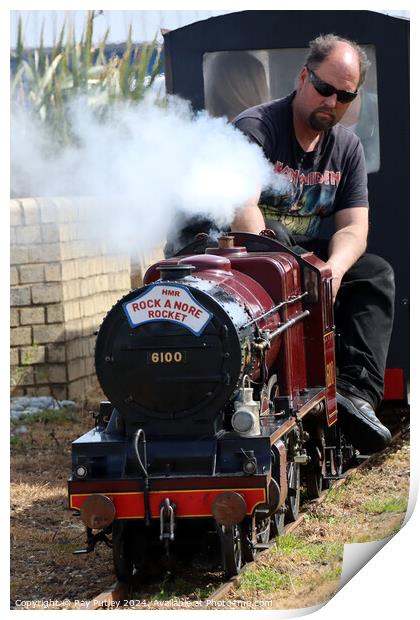 Steam Railway - Hastings Print by Ray Putley