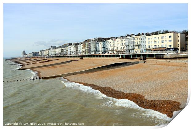 The Seafront  - Hastings Print by Ray Putley